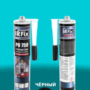Полиуретановый герметик PU-750 300 мл IRFix ЧЁРНЫЙ